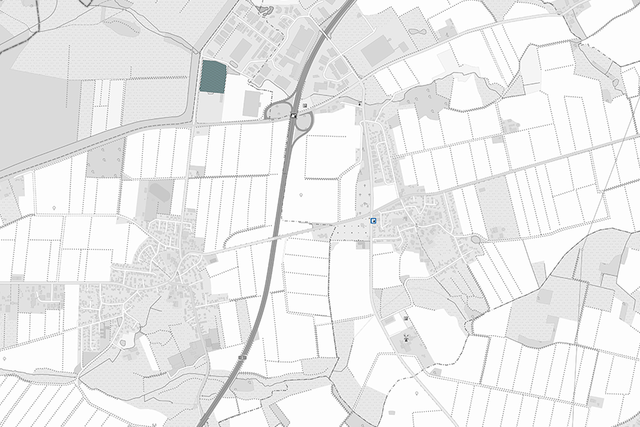 OpenStreetMap-Karte mit Energieinfrastruktur, die mit Gas assoziierte Energieträger wie Pipelines, Speicher und Kraftwerke darstellt.