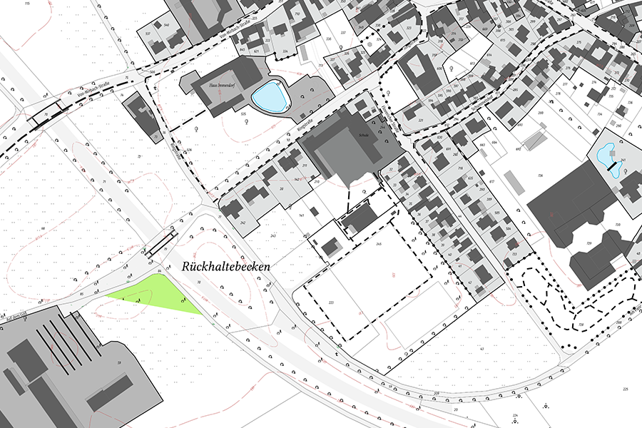 ALKIS-Kartendarstellung im Stil der TK25-Karten mit detaillierter Topographie, Geländestrukturen und klassischer Farbgebung